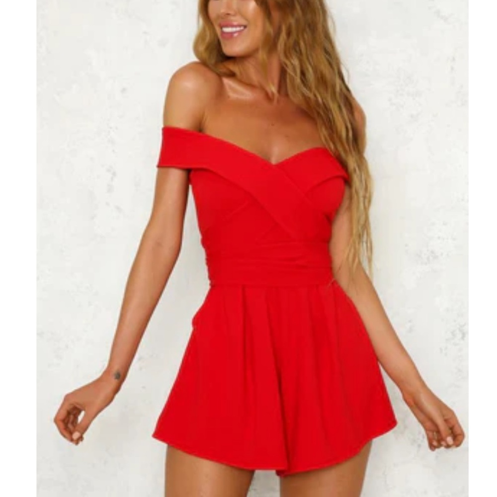 Hello Molly Scarlet Backless Dress